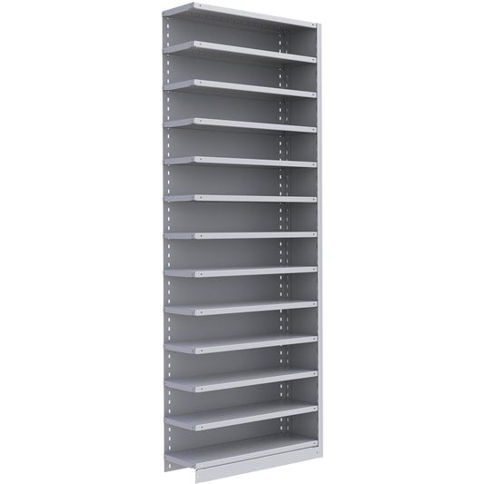 Interlok Shelving Unit, Steel, Boltless, 800 lbs. Capacity, 36" W x 100" H x 18" D
