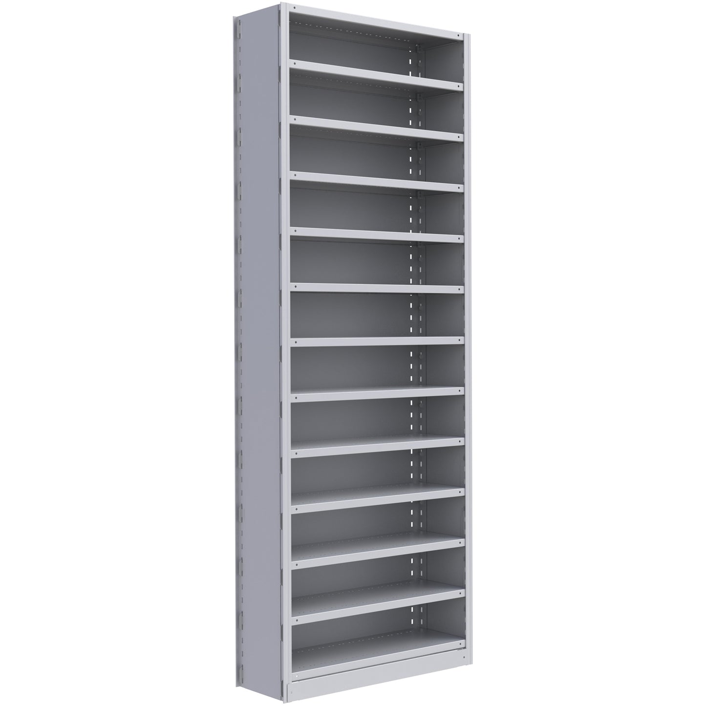 Interlok Shelving Unit, Steel, Boltless, 800 lbs. Capacity, 36" W x 100" H x 24" D