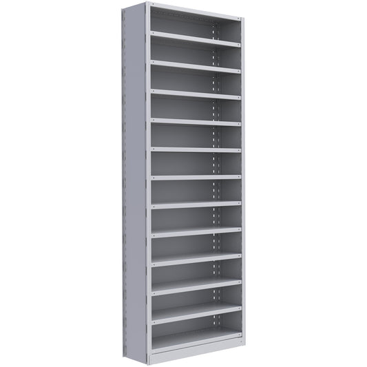 Interlok Shelving Unit, Steel, Boltless, 800 lbs. Capacity, 36" W x 100" H x 24" D