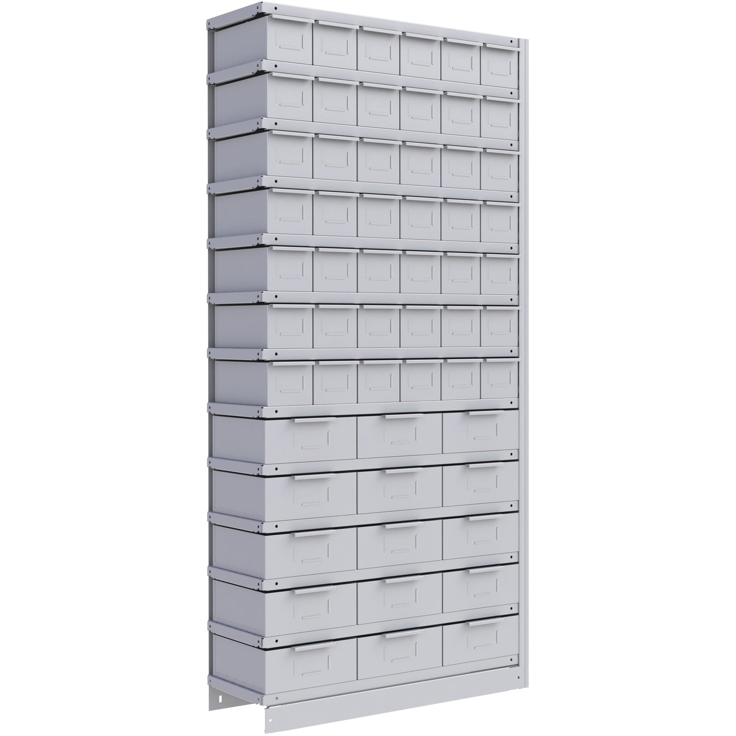 Interlok Shelving Unit, Steel, Boltless, 800 lbs. Capacity, 36" W x 76" H x 12" D
