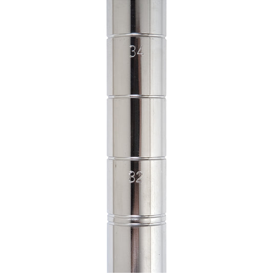 Standard-Duty Chromate Wire Shelving Post, 74" H