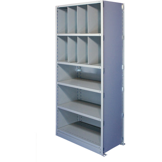 Interlok Shelving Unit, Steel, Boltless, 550 lbs. Capacity, 48" W x 88" H x 18" D