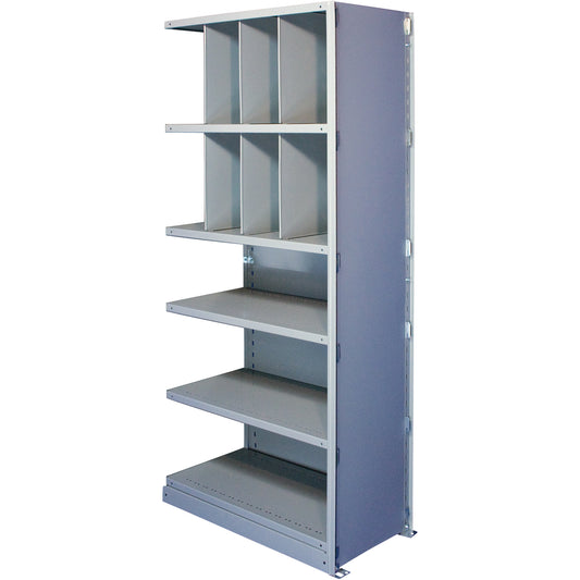 Interlok Shelving Unit, Steel, Boltless, 550 lbs. Capacity, 48" W x 88" H x 12" D