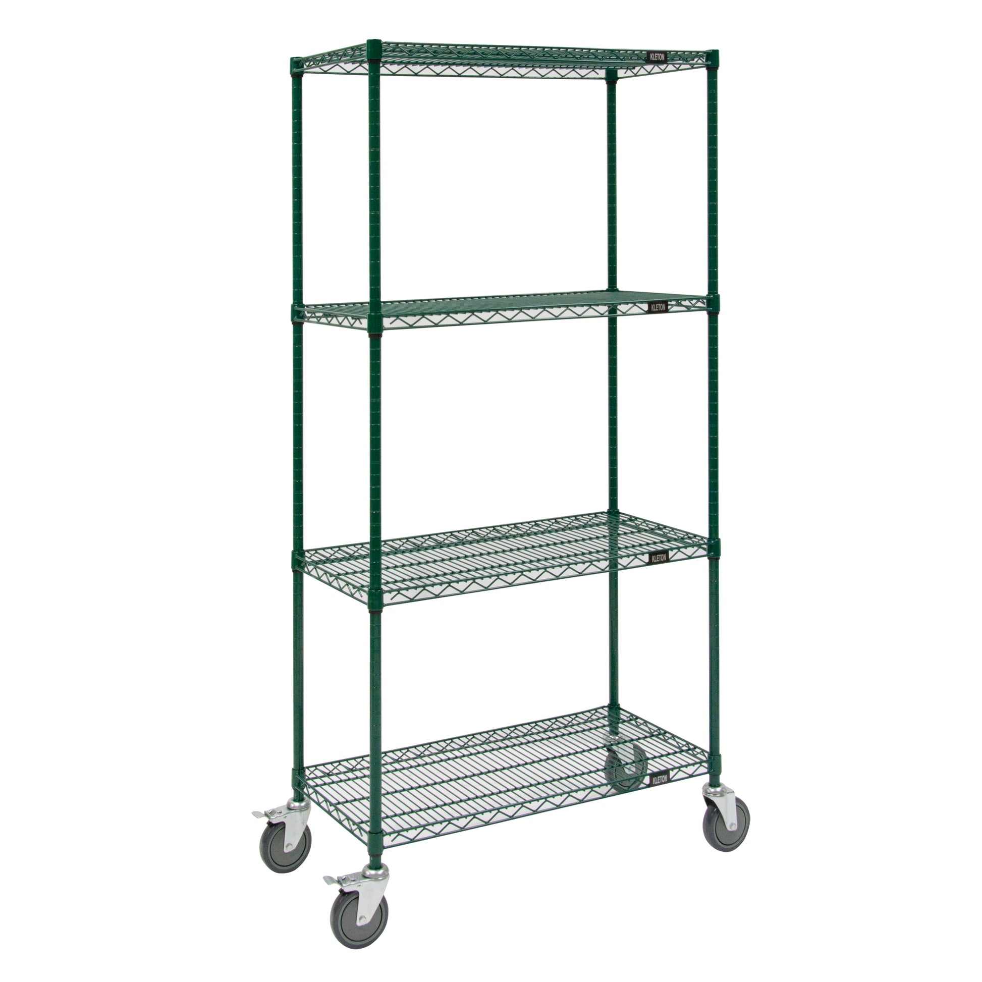 Wire Shelf Cart, Epoxy Finish, 48" x 69" x 18", 800 lbs. Capacity