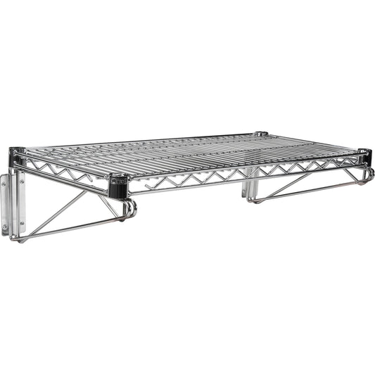 Wall Mount Wire Shelving Kit, Single Bracket, 200 lbs. Capacity, 14" D