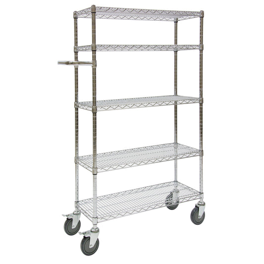 Push Cart, Chrome Plated, 36" x 60" x 14", 800 lbs. Capacity