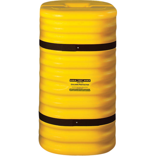 Column Protector, 10" x 10"/10" x 10 " Inside Opening, 24" L x 24" W x 42" H, Yellow