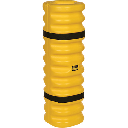Column Protector, 4" x 6" Inside Opening, 13" L x 13" W x 42" H, Yellow