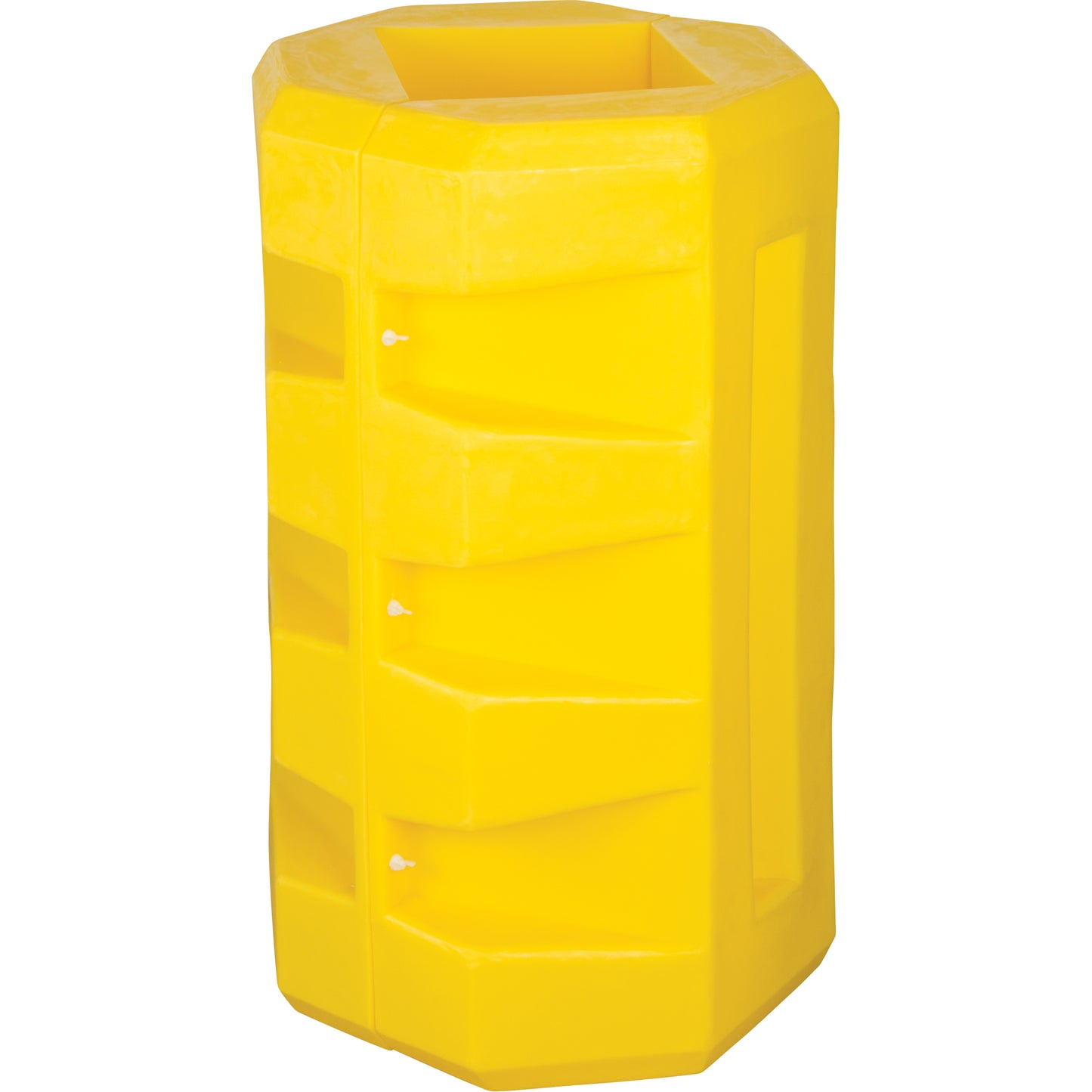 Column Protectors, 8-1/4" x 8-1/4" Inside Opening, 23-1/2" L x 23-1/2" W x 39-1/2" H, Yellow