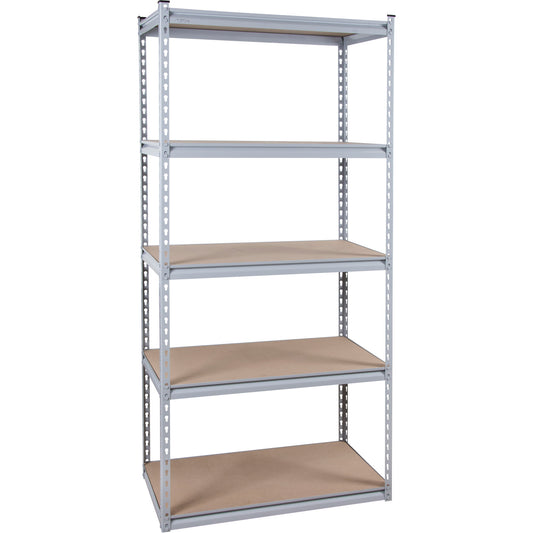 Heavy-Duty Shelving, Steel, Boltless, 1200 lbs. Capacity, 36" W x 72" H x 24" D