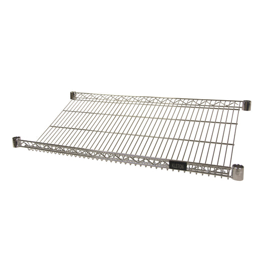 Wire Slanted Shelf, 18" W x 48" D, 400 lbs. Capacity