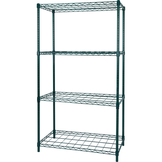 Dry Rack Shelving, 4 Tiers, 48" W x 63" H x 24" D