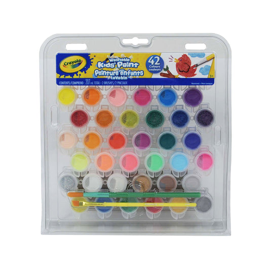 Crayola Washable Kids' Paint Set, 42 Count (Case of 4)