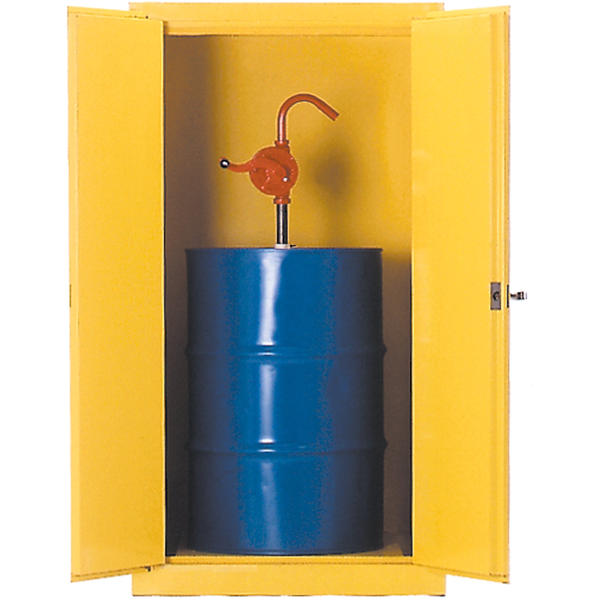 Drum Safety Cabinets, 55 US gal. Cap., Yellow