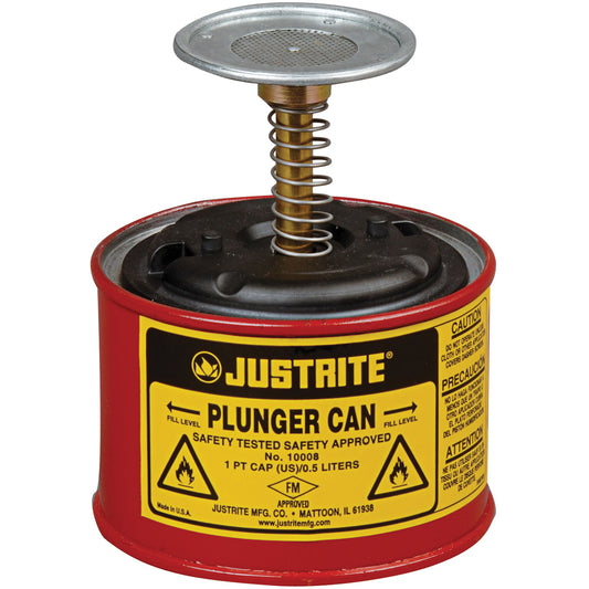 Plunger Cans, 1 pt. Capacity