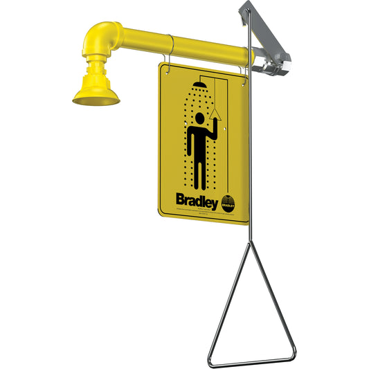 Bradley Horizontal Supply Emergency Shower Stations, Wall-Mount