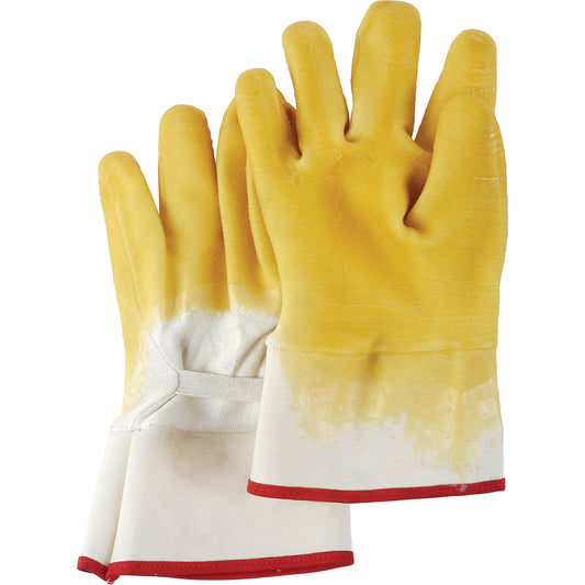 Showa Nitri-seal® Gloves, 10/Large, Rubber Latex Coating, Jersey/Cotton Shell