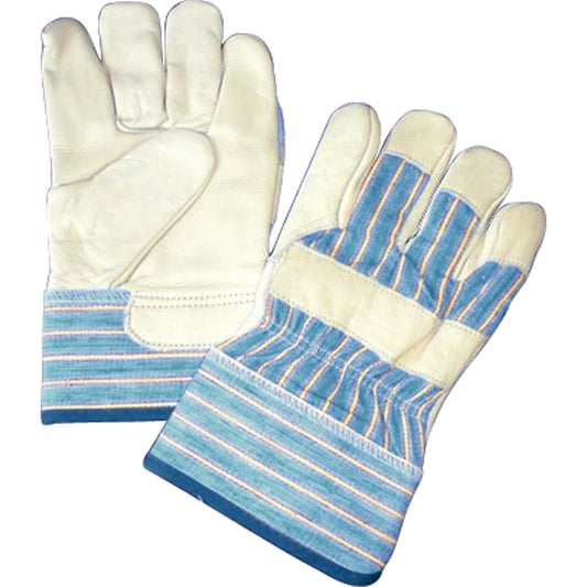 Gants Laurentide Lined Gloves, One Size, Grain Cowhide Palm, Cotton Fleece Inner Lining