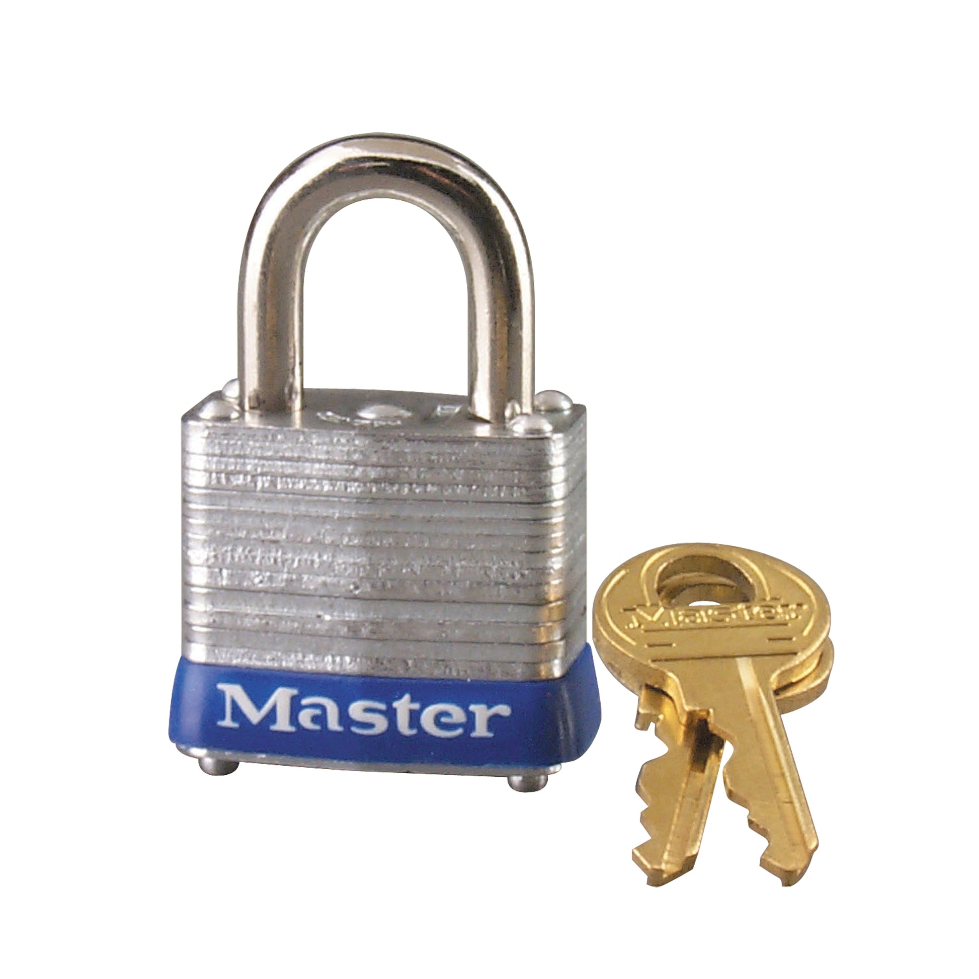 Master Lock Commercial Padlocks, Keyed Different, Laminated Steel, 1-1/8" Width