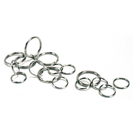 Split Key Rings, 2", Steel