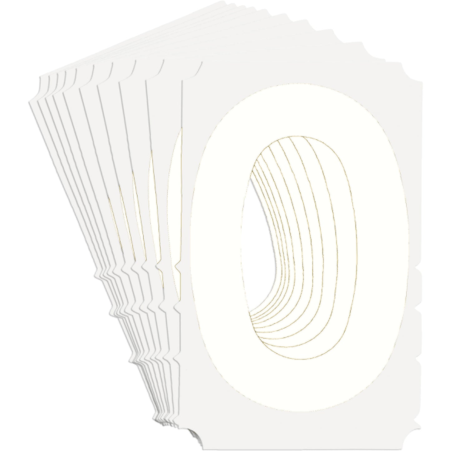 Brady Quick-Align® Individual Gothic Number and Letter Labels, 0, 4" H, White
