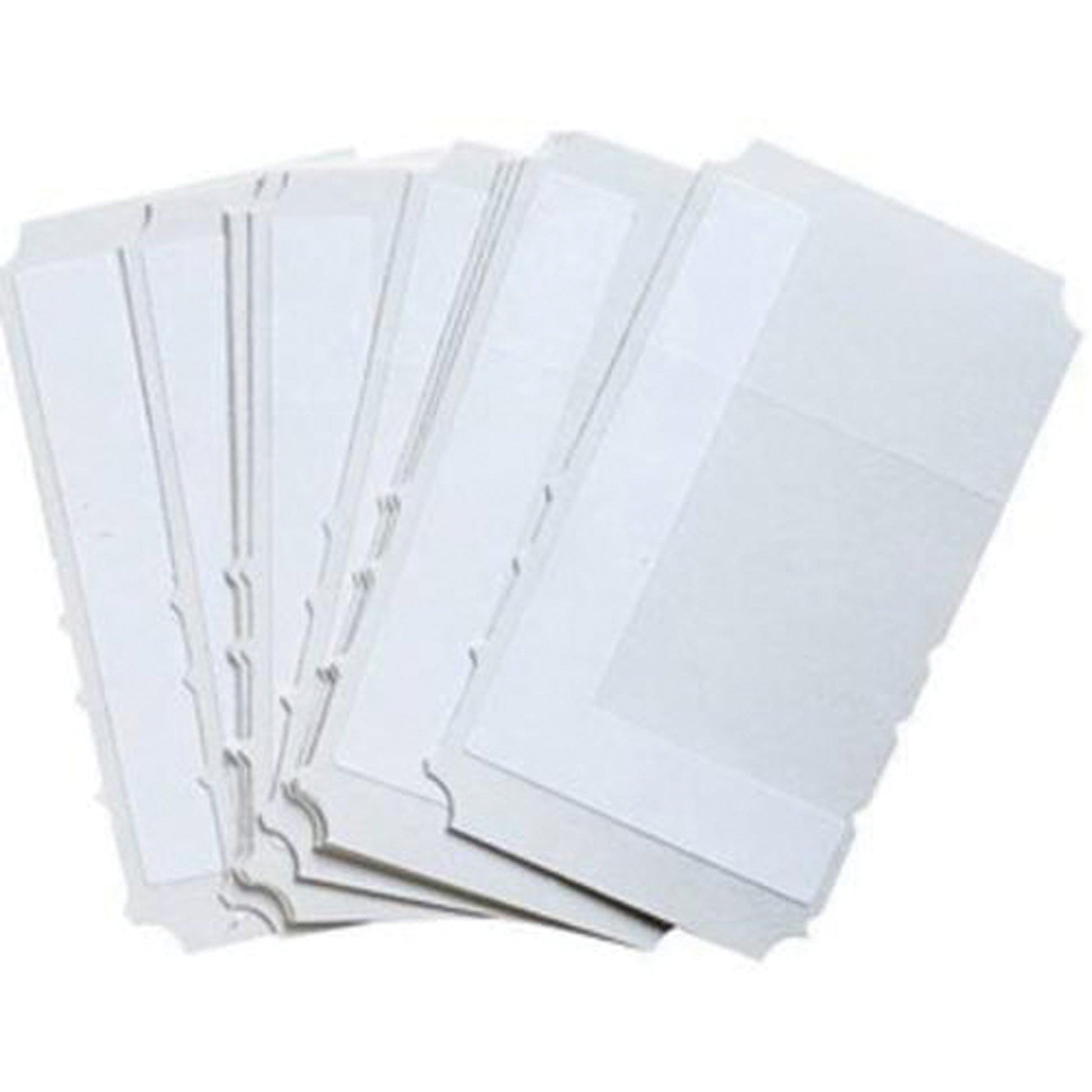 Brady Quick-Align®Individual Gothic Number and Letter Labels, L, 4" H, White