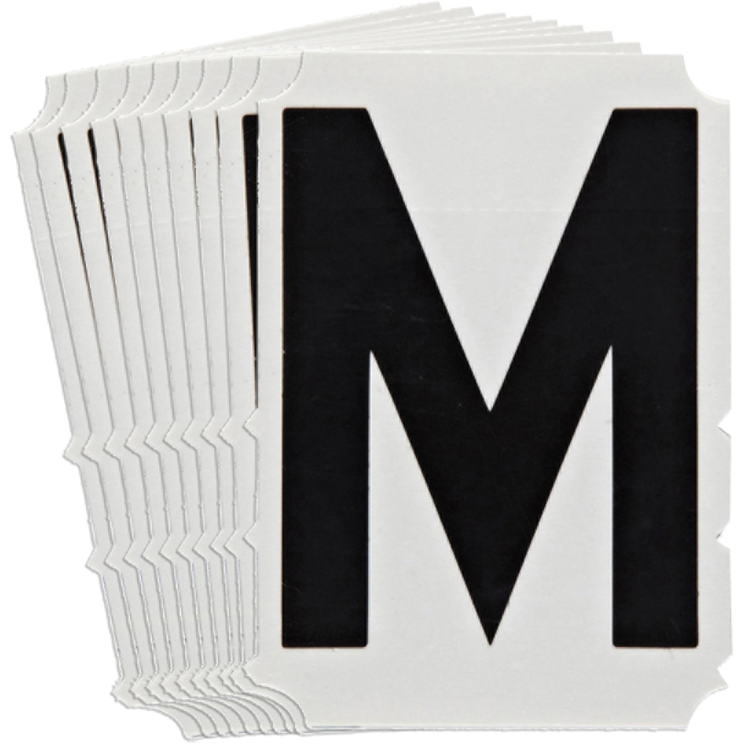 Brady Quick-Align® Individual Gothic Number & Letter Labels, M, 6" H, Black