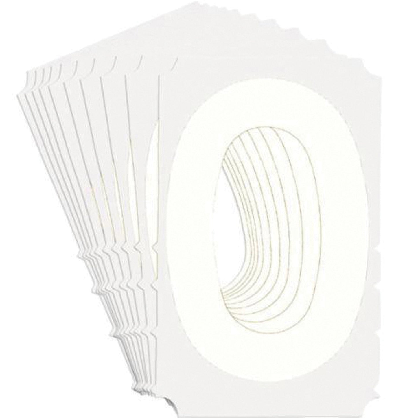 Brady Quick-Align® Individual Gothic Number and Letter Labels, 0, 6" H, White