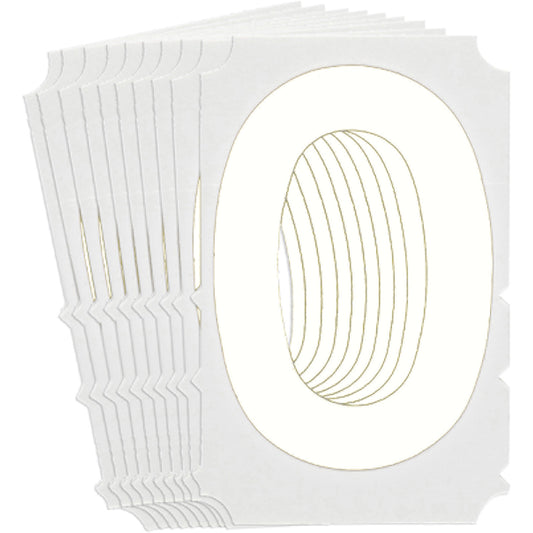 Brady Quick-Align® Individual Gothic Number & Letter Labels, O, 6" H, White