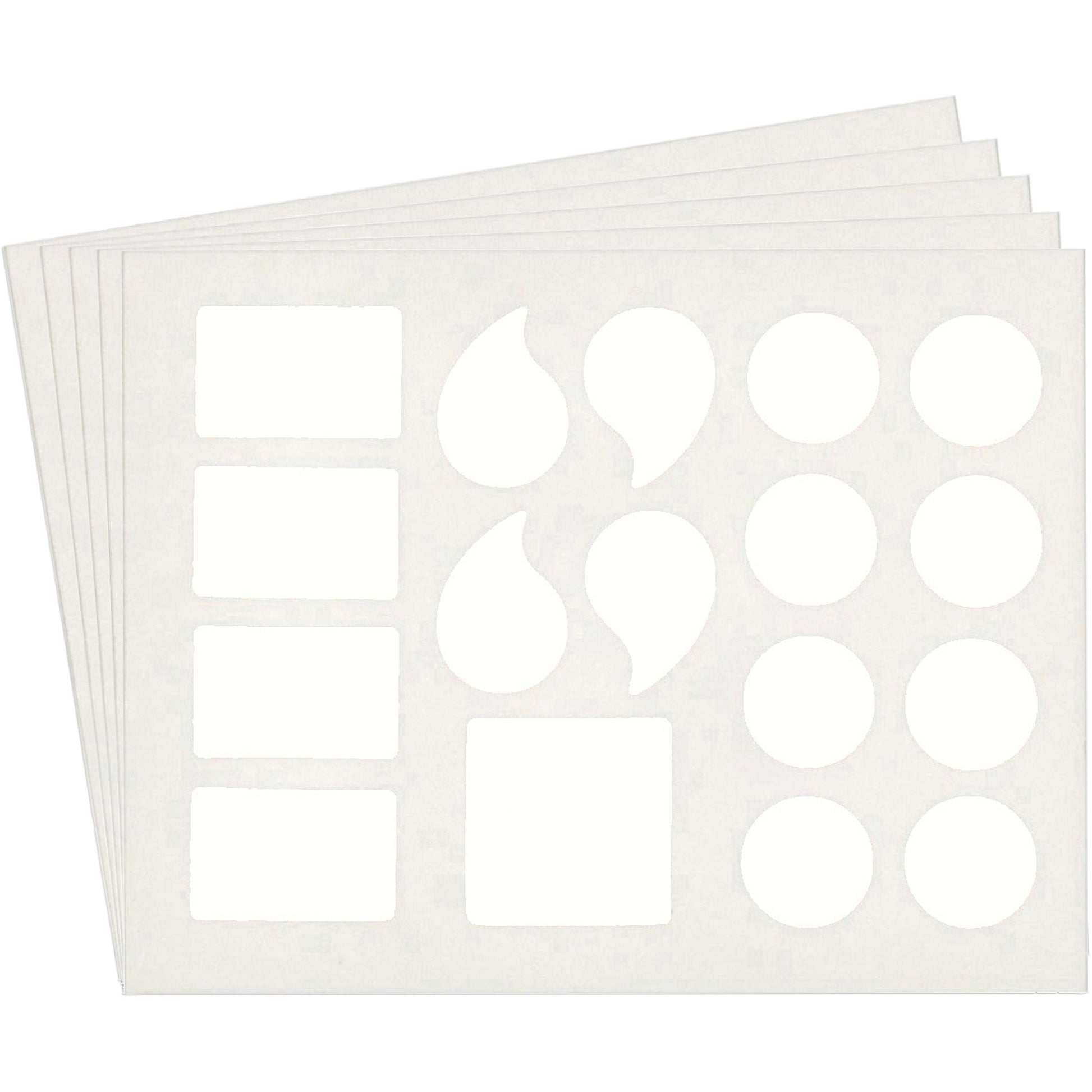 Brady Quick-Align® Individual Gothic Number & Letter Labels, Assorted Punctuation, 6" H, White
