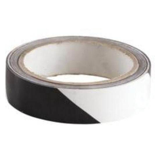 Brady Marking Tape, 1" x 54', Vinyl, Black and White