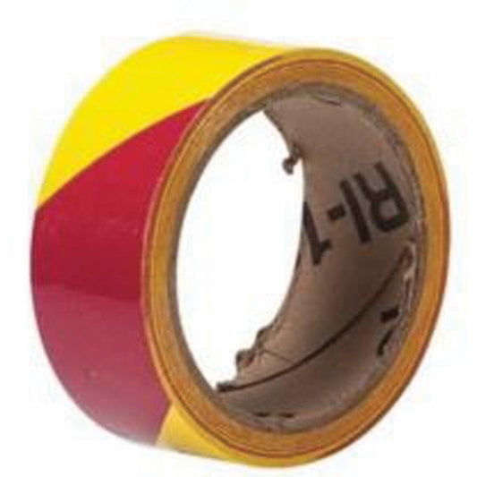 Brady Marking Tape, 1.5" x 54', Vinyl, Magenta and Yellow