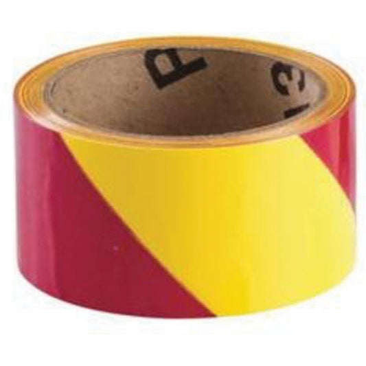Brady Marking Tape, 2" x 54', Vinyl, Magenta and Yellow