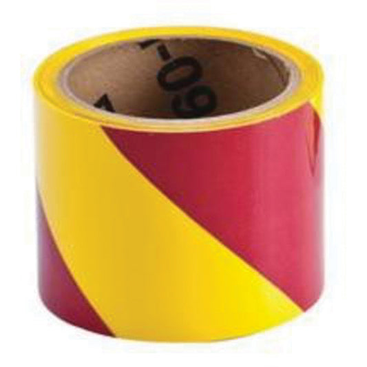 Brady Marking Tape, 3" x 54', Vinyl, Magenta and Yellow