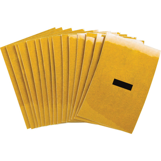 Brady Reflective Individual Number & Letter Labels, Dash (-), 1" H, Black on Yellow