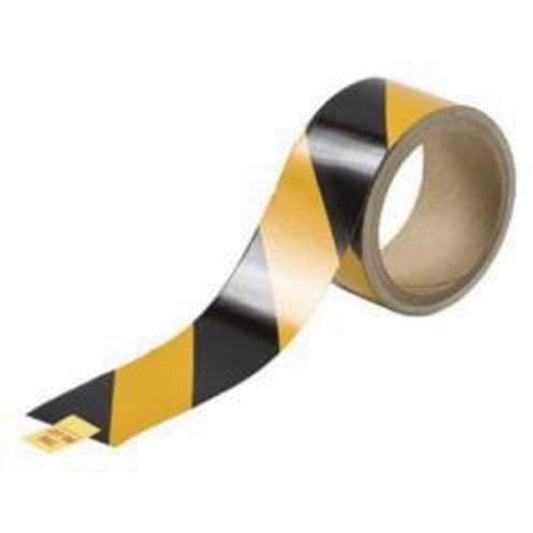 Brady Reflective Marking Tape, 2" x 15', Acrylic, Black and Yellow