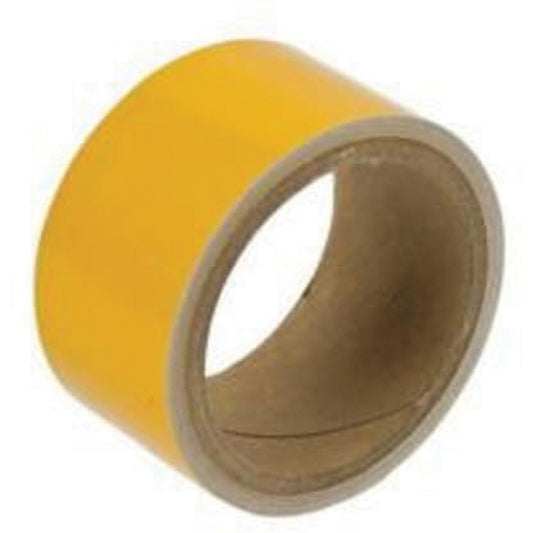 Brady Reflective Marking Tape, 2" x 15', Acrylic, Yellow