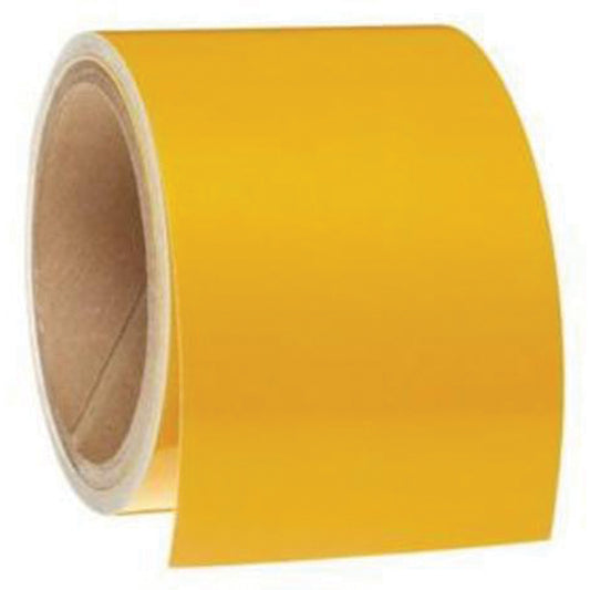 Brady Reflective Marking Tape, 3" x 15', Acrylic, Yellow