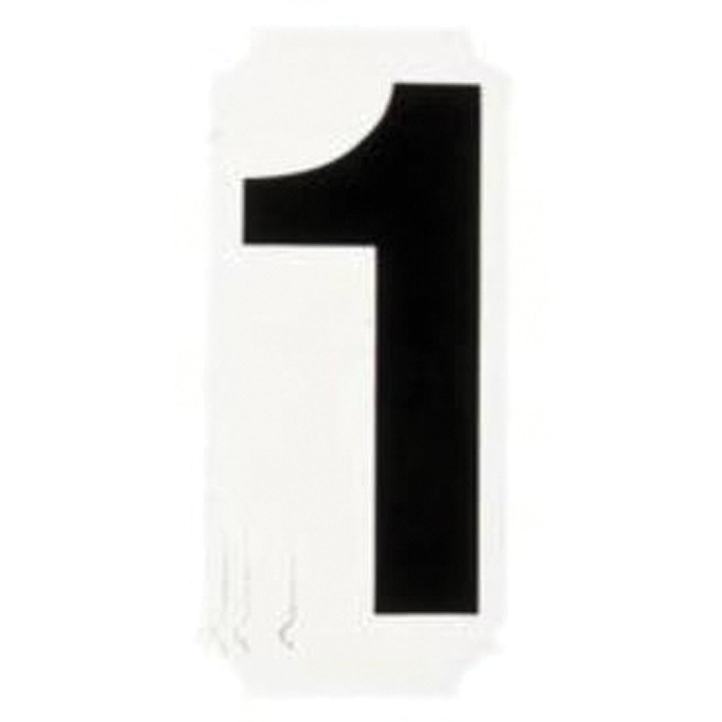 Brady Quick-Align® Individual Number and Letter Labels, 1, 1" H, Black
