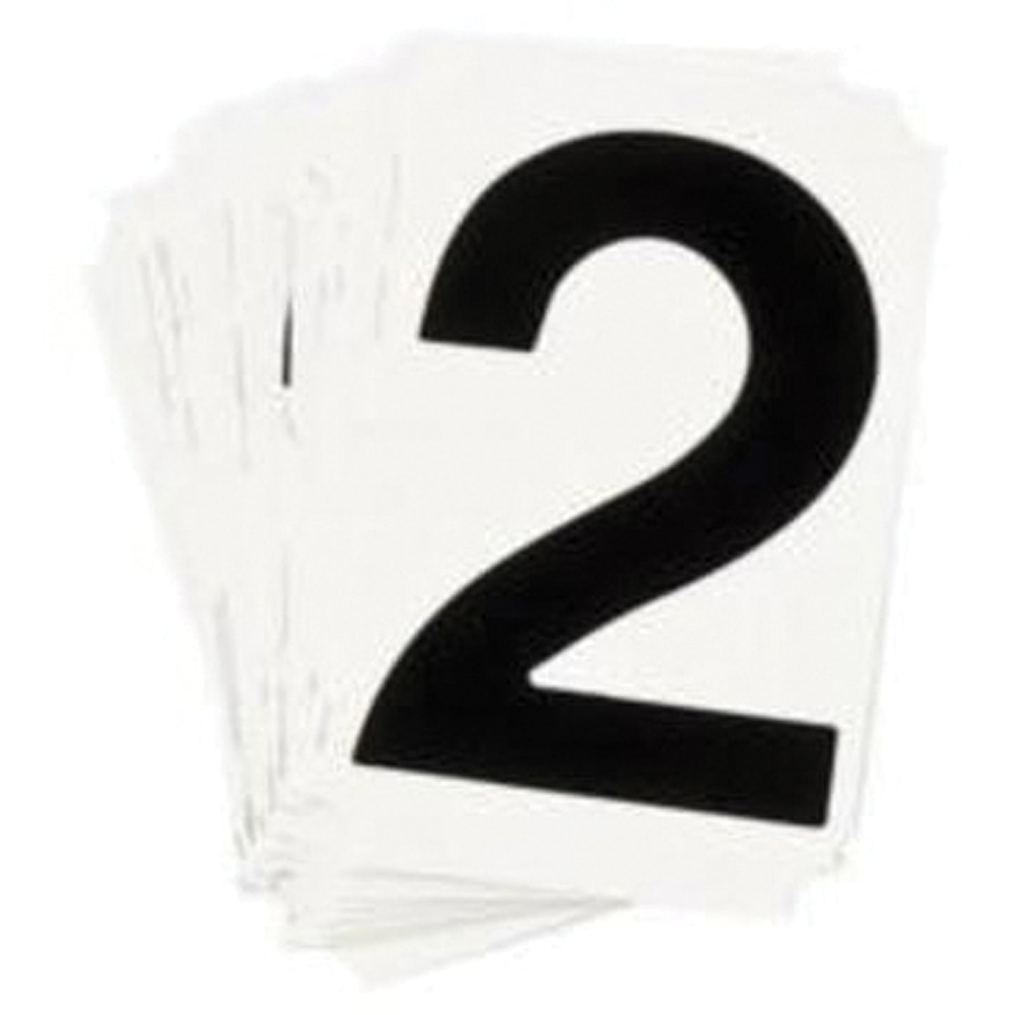 Brady Quick-Align® Individual Number and Letter Labels, 2, 1" H, Black