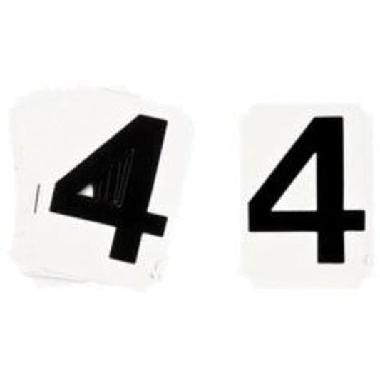 Brady Quick-Align® Individual Number and Letter Labels, 4, 1" H, Black