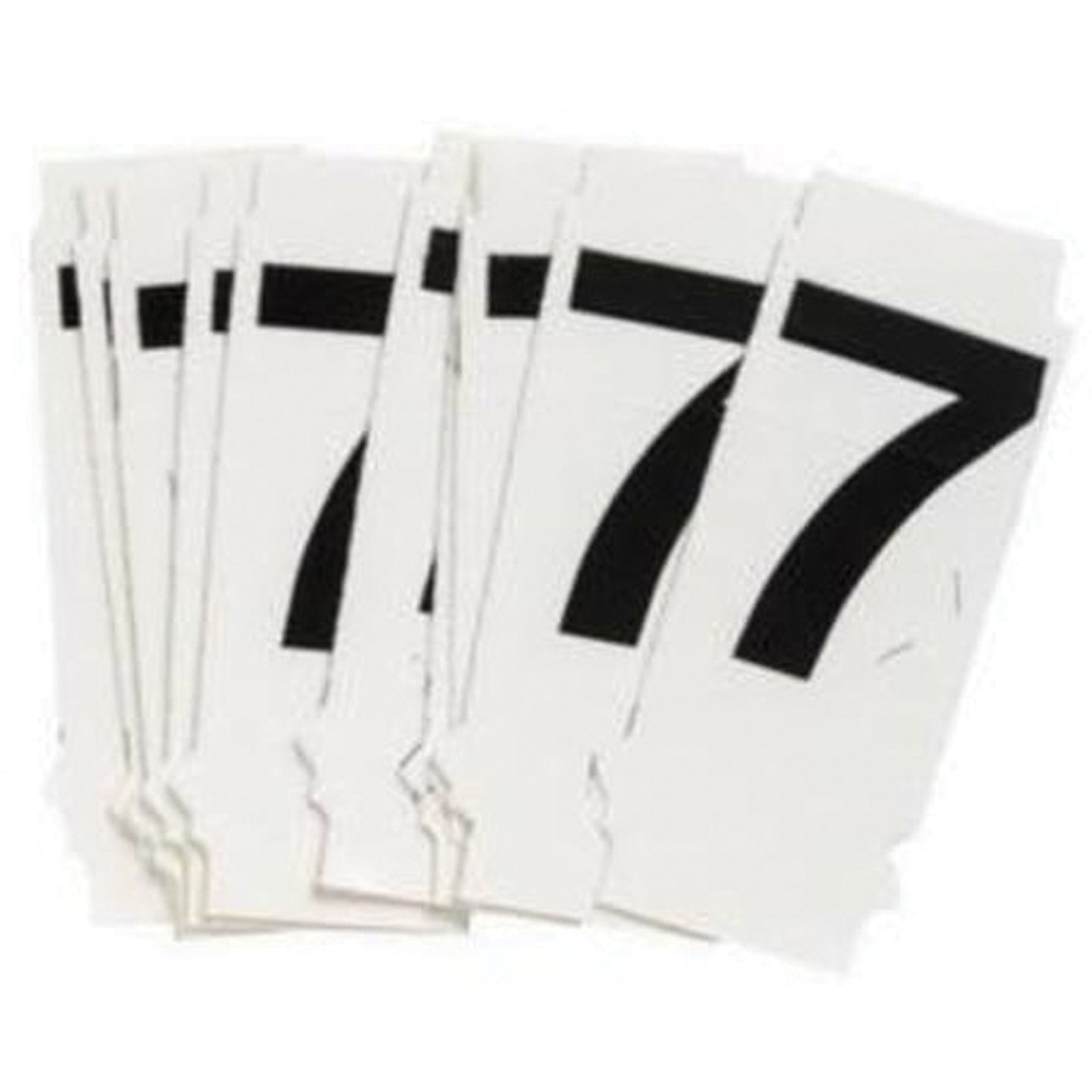 Brady Quick-Align® Individual Number and Letter Labels, 7, 1" H, Black