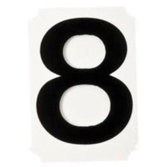 Brady Quick-Align® Individual Number and Letter Labels, 8, 1" H, Black