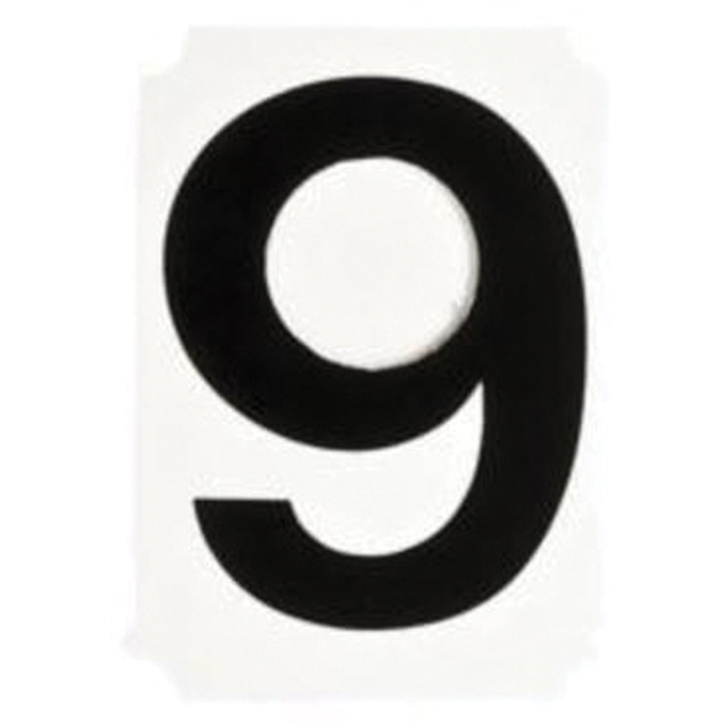 Brady Quick-Align® Individual Number and Letter Labels, 9, 1" H, Black