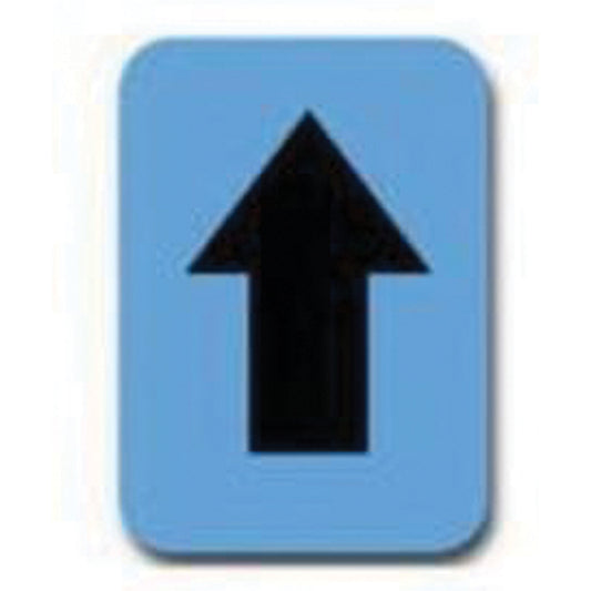 Brady Quick-Align® Individual Number and Letter Labels, Arrow Symbol, 2" H, Black