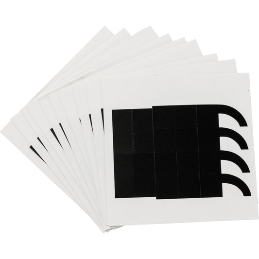 Brady Quick-Align® Individual Number and Letter Labels, Assorted Punctuation, 4" H, Black