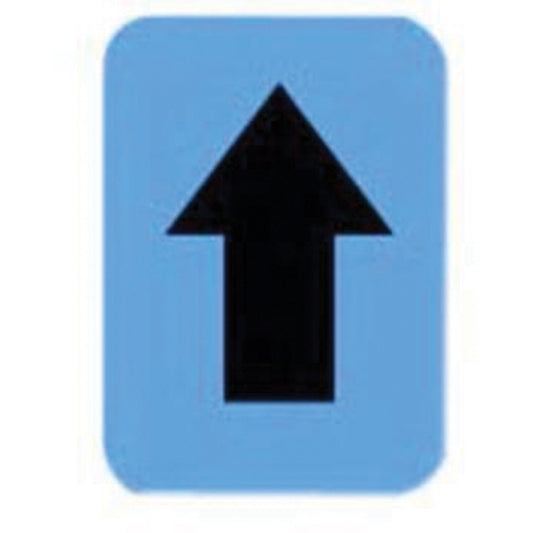 Brady Quick-Align® Individual Number and Letter Labels, Arrow Symbol, 3" H, Black