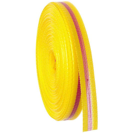 Brady Woven Barricade Tape, 3/4" W x 150' L, 3 mils, Magenta on Yellow
