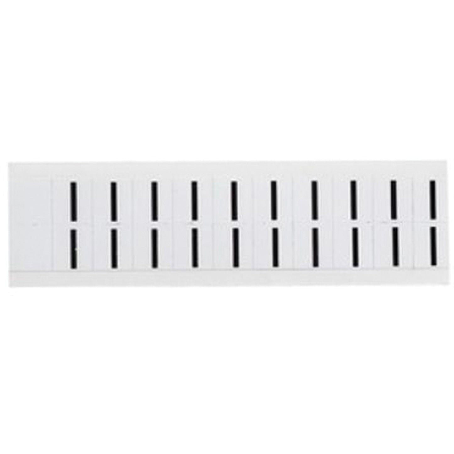 Brady Individual Number and Letter Labels, I, 5/8" H, Black on White