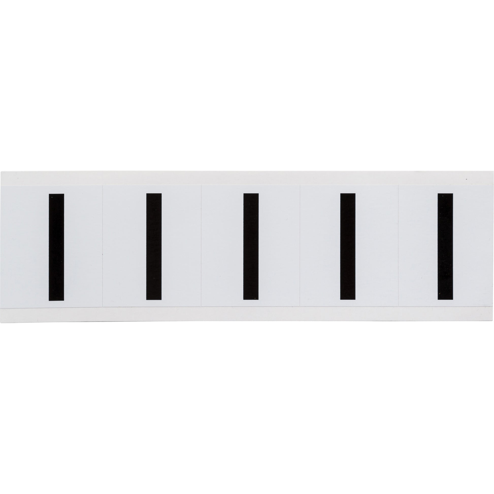 Brady Individual Number and Letter Labels, I, 2" H, Black on White